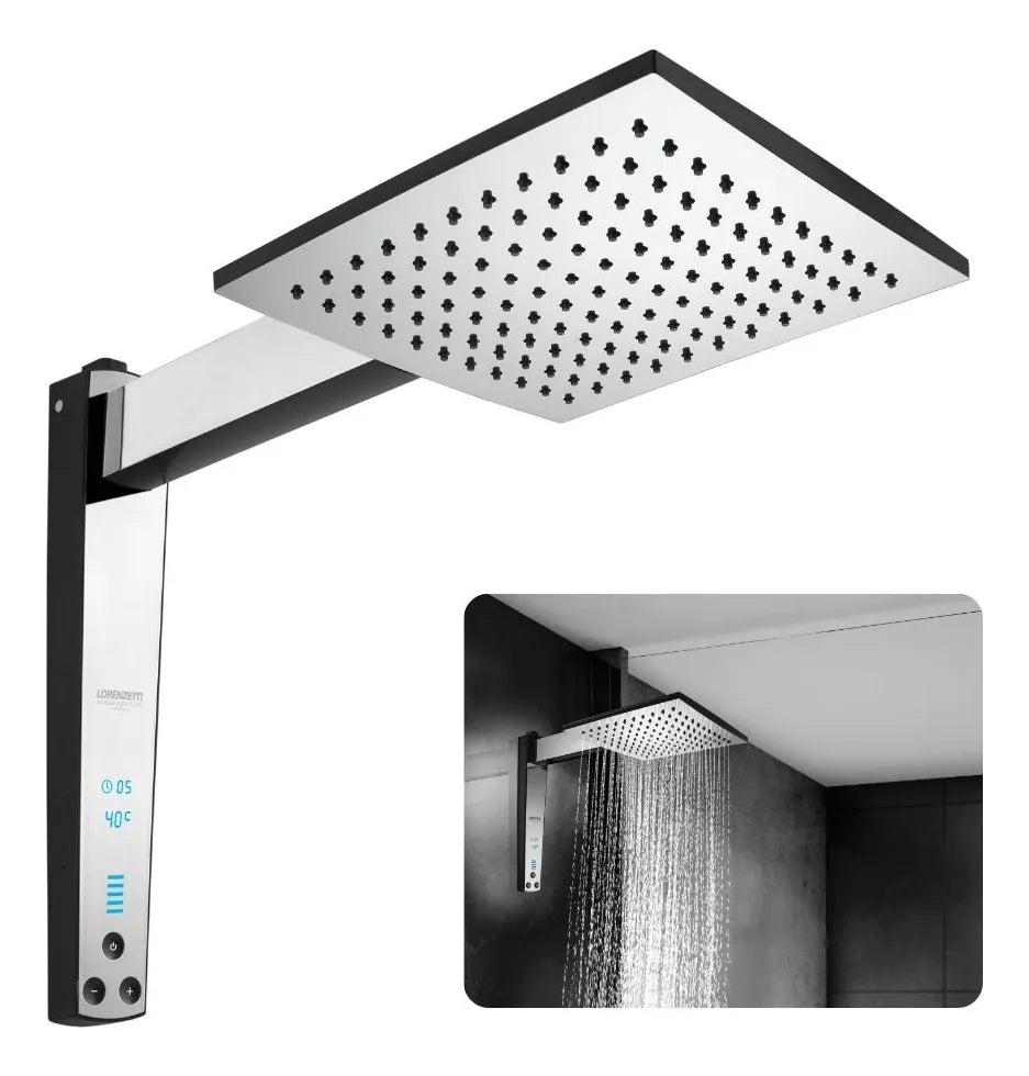 Chuveiro Acqua Century Digital 7500w Preto e Cromado - Bivolt