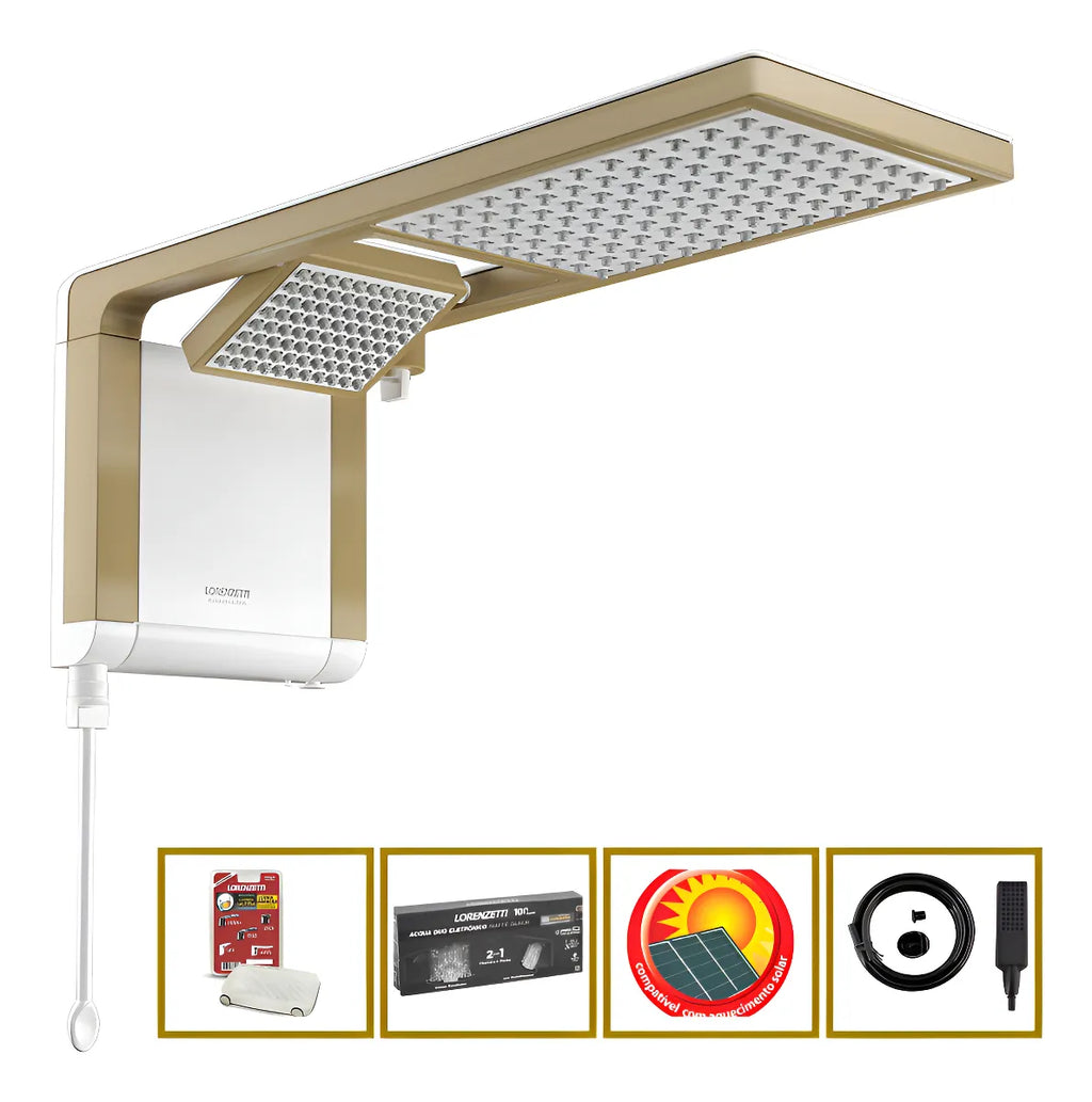 Chuveiro Elétrico de Parede Acqua Ultra Duo 7,8Kw - 1 Ano de Garantia